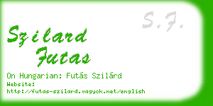 szilard futas business card